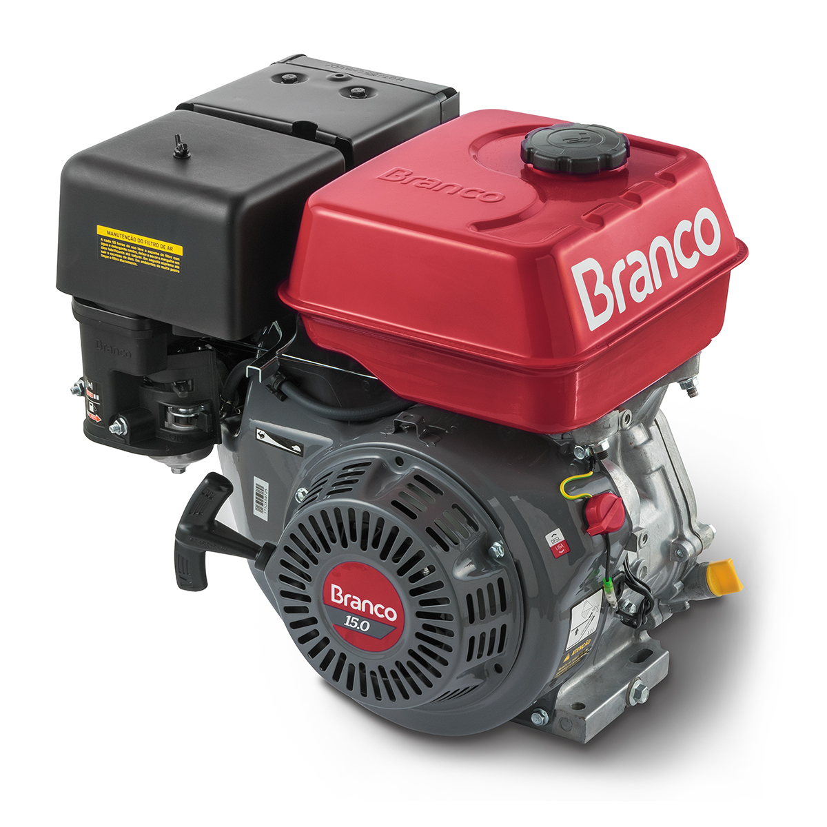 MOTOR BRANCO A GASOLINA 15 HP PARTIDA MANUAL